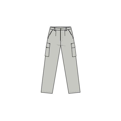 CALÇA HR AB/FECHO B/ALFORGE CINZA * CALÇA HR AB/FECHO B/ALFORGE CINZA *